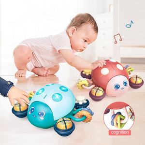 Jouet multifonctionnel pour bébé, coccinelle électrique, jouet d'éveil, évitement des obstacles, insecte de dessin animé avec lumières et musique - Product Image 2