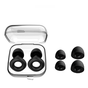 Tapones para los oídos para dormir Cancelación de ruido Protección auditiva reutilizable 28dB para conciertos, fiesta <span class=keywords><strong>8</strong></span> pares de puntas para los oídos en XS/S/M/L - Product Image 1