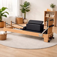 Machine de Pilates en bois de hêtre pour studio et entraînement à domicile, équipement professionnel avec structure stable