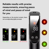 Analyseur d'alcool portable de haute qualité, capteur électrochimique, testeur d'alcool, souffle-alcoolmètre