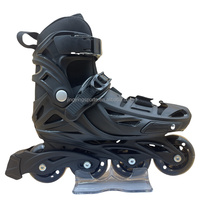Patins à roulettes en ligne réglables à 4 roues en PU de conception nouvelle pour enfants et adolescents