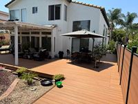 Revêtement de terrasse WPC à faible entretien, antidérapant, pour murs et sols extérieurs