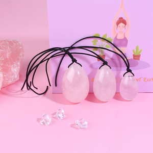Huevos Yoni <span class=keywords><strong>de</strong></span> Cuarzo Rosa 100% Natural, Juego <span class=keywords><strong>de</strong></span> Piedras Curativas para Mujeres, Gran Venta - Product Image 2