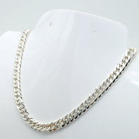 Vente en gros de chaînes à double maillon en argent sterling 925 véritable, en rouleau, pour la fabrication de colliers et de bracelets
