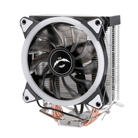 QiuzAim bureau 4/6 caloduc 12e génération 2011/1700 CPU dissipateur de chaleur 120mm ventilateur ordinateur B85 contrôle de la température Lga1150/1151/E5