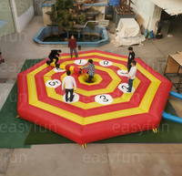 Jeux de Carnaval Sportifs d'Extérieur pour Enfants : Jeu Wipeout avec Château Gonflable à Louer ou à Vendre – Wipeout Gonflable Sweeper