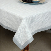Nappe de banquet de mariage jetable indienne 100 % coton, motifs personnalisés, imperméable, écologique, durable, résistante à l'huile et infroissable