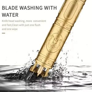 Cortadora de Pelo Profesional para Hombre, Afeitadora con Cuchillas de Acero Inoxidable, Resistente al Agua IPX4, Uso Doméstico, Máquina de Corte Inalámbrica para Barbería - Product Image 5