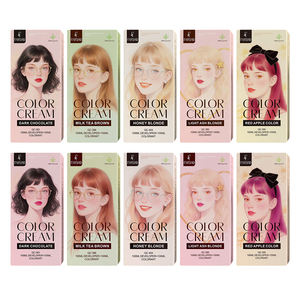 ชุดย้อมผมสีแดงสด สูตรสมุนไพร บำรุงผม ครีมกึ่งถาวร ปราศจากแอมโมเนีย ปิดผมขาว ผลิตภัณฑ์เครื่องสำอาง - Product Image 3