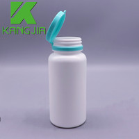 Flacon à pilules en HDPE de 150 ml, flacon à médicaments pour capsules avec couvercle à clapet, production dans un atelier de purification de niveau 10 000
