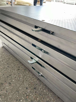 Plataforma de Escenario Portátil de Aluminio, Mini Plataforma Cuadrada Móvil para Eventos y Conciertos