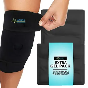 Hot Cold Gel Knee Ice Pack With Wrap/Brace Foot & Ankle Leg Ice Wrap Sports Cold Packs For Injuries