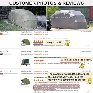 เต็นท์จอดรถแบบพับได้สำหรับคลุมยานพาหนะในสวนบ้านและทางรถวิ่ง - Product Image 4