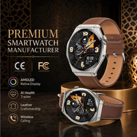 Montre connectée avec appels sans fil, contrôle d'accès NFC, assistant vocal IA, écran AMOLED de 1,43 pouce, pour hommes et femmes, sport