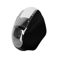 Carénage de phare avant noir brillant pour moto, durable avec pare-brise transparent, compatible avec Harley Dyna FXDL Sportster 1988-2012