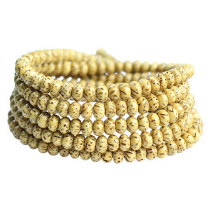 Chicken Fat Yellow Bodhi Seed Bracelet 108 Beads Buddhist Prayer Beads Golden Seeds <b>Old</b> Material Hainan Origin Unisex Jewelry - Product Image 5