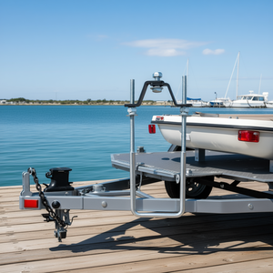 Soporte de Montaje para Neumático de Repuesto con Perno en U, Galvanizado en Zinc, Capacidad de 160 Libras, Bloqueo Lateral para Patrón de Pernos de 4 Pulgadas, para Lengüeta de Remolque y Remolque Marino - Product Image 2