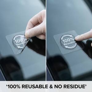 Pellicola in PVC/PE Perforata Statica da 180um, Senza Colla, Riutilizzabile per Finestrini Auto e Vetrine Commerciali - Product Image 4