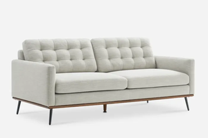 Muebles Modernos Personalizados Elegantes Sofá Blanco Suave de 2 Plazas para Sala de Estar para el Hogar - Product Image 6