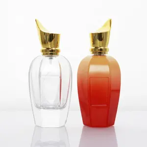 Flacons de parfum en verre velours flocage coloré à sertir de 50ml 100ml avec boîte cadeau en stock