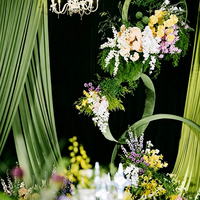 Rideaux de fond en soie de lait personnalisés en usine, décorations de plafond pour scène de mariage, décorations de fête