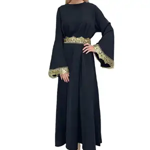 Groothandel Nieuwe Model Eid Abaya Dubai 2024 Ontwerpen Dames Borduurjurk