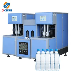 PET şişe üfleme makinesi/2 kavite plastik şişe üfleme makinesi yarı otomatik içecek su şişe şişirme kalıp makinesi