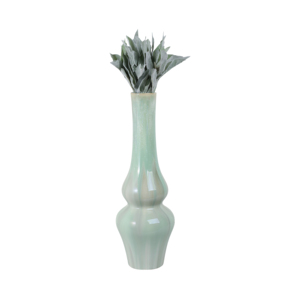 Vaso Scultoreo Alto in Ceramica per Arredamento Soggiorno, Vaso Decorativo per Fiori da Esposizione su Mensola Camera da Letto, Accento per la Casa - Product Image 2