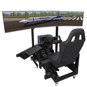 Kit de Simulación de Vuelo Airbus TFA Games 40160 de Aluminio Negro 40120, Fabricación OEM, para Uso en Interiores, Simulador de Cabina de Piloto para Juegos de Carreras - Product Image 2