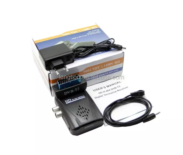 DVB T2 Terrestrial Receiver H.264 1080P Digital HD Scart Terrestrial Receiver TV Box USB SD HDMI IR