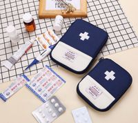 Vente en gros de trousse de premiers soins médicale portable personnalisée en couleur, kit de survie d'urgence pour les voyages, le camping en plein air, la maison