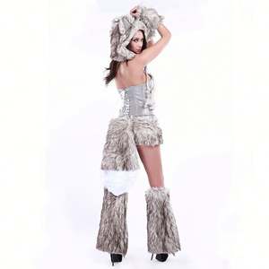 תלבושות זאב סקסי למבוגרים תלבושות קוספליי עבור ליל כל הקדושים קרנבל בתוספת גודל שמלה מפוארת - Product Image 4