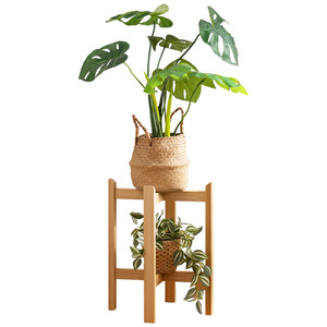 Soporte para macetas de balcón, soporte para macetas de sala de estar, soporte de madera para plantas suculentas, móvil, para interiores. - Product Image 5