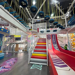 Large 1000 SQM Donut Slide Kids Indoor Playground with <b>Physical</b> Games Soft Foam Amusement Park Equipment - Product Image 3