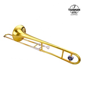 流行的bB色调金漆男高音长号，带黄铜铃铛 - Product Image 3