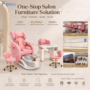 Fauteuil de pédicure électrique avec bain de pieds massant pour salon de beauté et mobilier de manucure - Product Image 1
