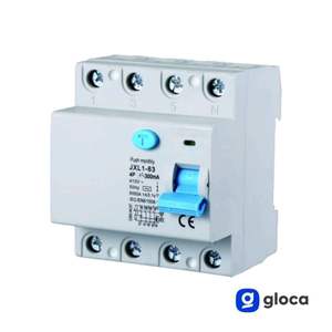 Gloca Rcbb 4P 300Ma 220V 6Ka 25A pour les foyers, montage sur rail, polycarbonate - Product Image 3