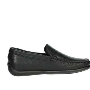 Mocasines Uomo 14T4 Negros, Zapatos de Cuero Negro para Hombre, Estilo Slip-On - Product Image 4