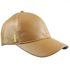 Casquette de Baseball réglable de couleur unie, chapeau en <span class=keywords><strong>cuir</strong></span> PU décontracté pour l'extérieur, chapeaux de sport à bord incurvé, casquettes unies - Product Image 5