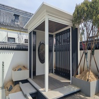 Pergola de jardin en aluminium avec toit à lames motorisées imperméables et toit à lames électrique