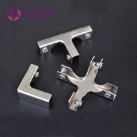 Support de verre réglable pour meubles HIGHYI support de verre en acier laminé à froid support d'étagère en verre de douche