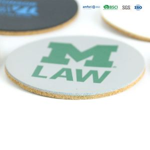 Sous-verre en PU et liège de haute qualité 2026 avec logo, couleur et design personnalisables pour les magasins de cadeaux et les revendeurs en ligne - Product Image 2