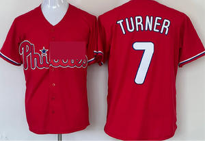 Nouveau maillot de baseball américain personnalisé 2026 pour hommes, Philadelphia 3 <span class=keywords><strong>Harper</strong></span> 7 Turner 12 Schwarber 45 Zack Wheeler, vente en gros - Product Image 6