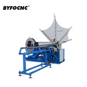 Easy To Use BYL-1500 Spiral Forming Spiral Flexible Aluminum Duct Making Manufacture Machine