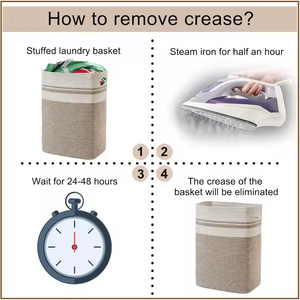 <span class=keywords><strong>2025</strong></span> nóng bán vuông kích thước lớn dệt giặt Giỏ bông dây quần áo lưu trữ giỏ lưu trữ đồ chơi Giỏ - Product Image 4