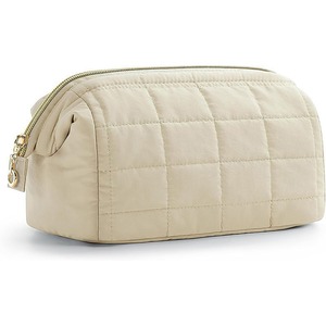 Bolsa de cosméticos acolchada con relleno de plumón, en forma de nube, de gran capacidad, éxito de ventas transfronterizo, organizador de viaje portátil, impermeable. - Product Image 5