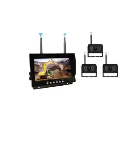 12V HD 1080P 9-Inch Wireless Monitor With 2 Cameras Waterproof Split Screen Reverse Bus RV Car Camera For Trucks