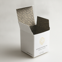 Boîte personnalisée en papier PCR à fermeture automatique, gaufrée mate, pour nettoyant probiotique, boîte cosmétique