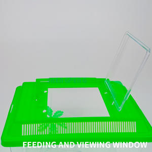 Plastic <span class=keywords><strong>Aquarium</strong></span> Polypropyleen Fish Tank Heremietkreeft Kooi Critter Doos Huisdier Opbergdoos Vis Tank Ornamenten - Product Image 3