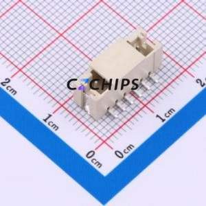 HCZZ0469-6 Wire-to-Board Pin Header SMD,P=2mm Connector ( Pin Structure: 1x6P )( Pitch: 2mm )( Mounting Type: Vertical Mount ) - Product Image 1